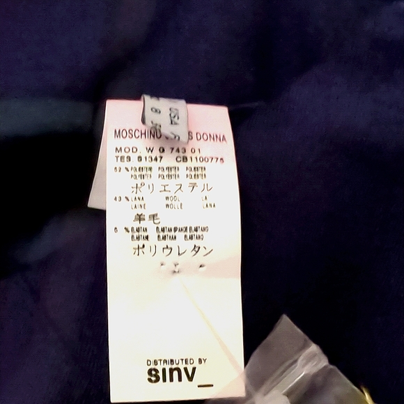 Moschino jeans ruffle skirt in navy - Picture 7 of 7